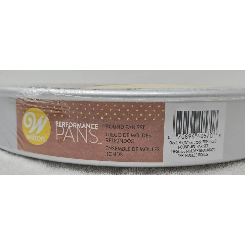 Wilton Performance Pans Aluminum 4-pc Round Cake Pan Set 6